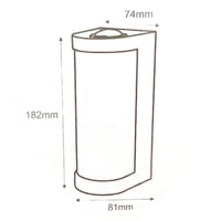 9W Lara Led Aplik Ct-7079 Gün ışığı 830 lümen