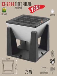 Cata Ct-7314 Tibet Solar Set Üstü 75W