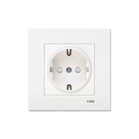 Viko Karre Beyaz Çocuk Korumalı Topraklı Priz Çerçeve Dahil 90967042