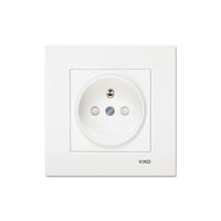 Viko Karre Beyaz Çocuk Korumalı UPS Priz Çerçeve Dahil 90967045