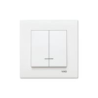 Viko Karre Beyaz Işıklı Komütator Çerçeve Dahil 90967050