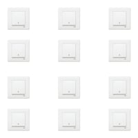 Viko Karre Beyaz Light Anahtarı Çerçeve Dahil 12 Adet 90967003