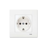 Viko Karre Beyaz Topraklı Priz Çerçeve Dahil 90967008