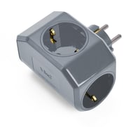 YONCA PLUS GRİ ÜÇLÜ TOPRAKLI PRİZ