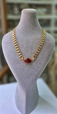 BORDO TAŞLI KOLYE