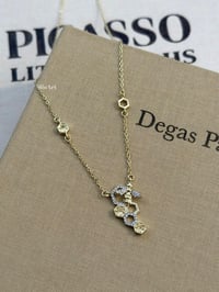 Arı Taşlı Gold Kolye