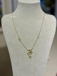 Arı Taşlı Gold Kolye