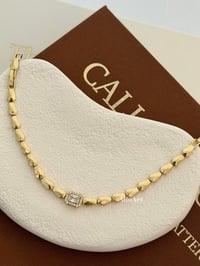 Baget Taşlı Gold Bileklik