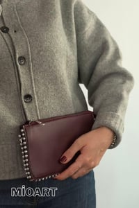 Boncuk Croco Desen Zincir Askılı Kadın Omuz Çantası