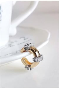 Çelik Çengel İğneli Taşlı Kıkırdak Küpe Earcuff