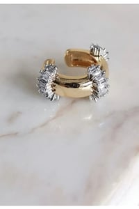 Çelik Çengel İğneli Taşlı Kıkırdak Küpe Earcuff