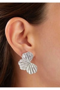 Çiçek Silver Küpe