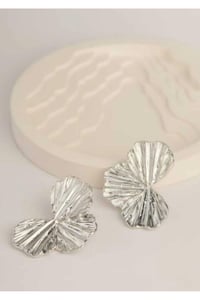Çiçek Silver Küpe