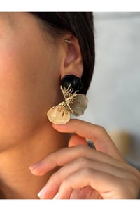 Daisy Flower Ultra Kalite Mineli Çiçek Küpe