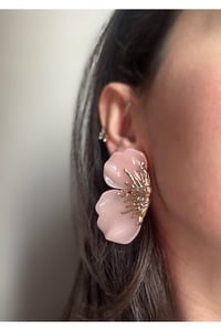Daisy Flower Ultra Kalite Mineli Çiçek Küpe