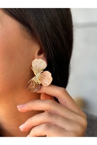 Daisy Flower Ultra Kalite Mineli Çiçek Küpe
