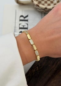 Gold Tasarım Taşlı Bileklik