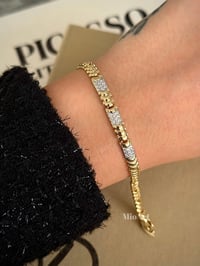 Gold Taşlı Bileklik