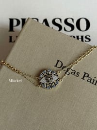 Gold Taşlı Evileye Zincir  Bileklik