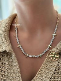 Gold Taşlı Kolye