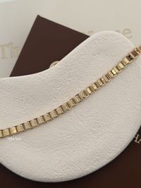 Gold Taşlı Tasarım Çelik Bileklik