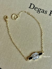 Gold Taşlı Zincir  Bileklik