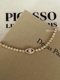 Göz Taşlı Gold Bileklik