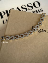 Gurmet Taşlı Gold Bileklik