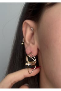 Halka Metal Vintage Özgün Tasarım Küpe