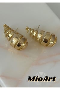 Italyan Bot Gözyaşı Damlası Küpe Büyük Boy (GOLD)