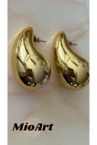 Italyan Bot Gözyaşı Damlası Küpe Büyük Boy (GOLD)