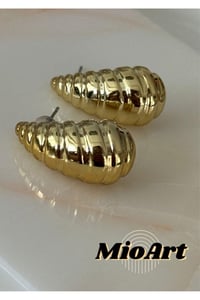Italyan Bot Gözyaşı Damlası Küpe Büyük Boy (GOLD)