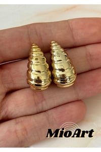 Italyan Bot Gözyaşı Damlası Küpe Büyük Boy (GOLD)