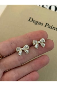 Kadın Fiyonk İnci Detaylı Küpe