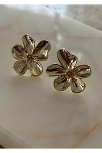 Kadın Flora Taşlı Çiçek Küpe