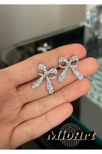 Kadın Gold Fiyonk İncili Küpe