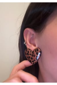 Kadın Leopar Küpe