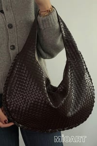 Kadın Retro Pinterest Salaş Stil Örtü Dokulu Omuz Çantası