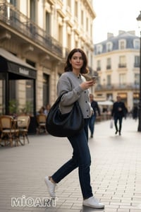 Kadın Retro Pinterest Salaş Stil Örtü Dokulu Omuz Çantası