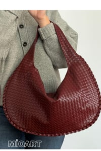 Kadın Retro Pinterest Salaş Stil Örtü Dokulu Omuz Çantası