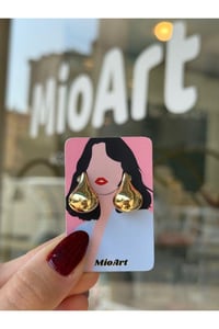 Kadın Trend Vinrage Damla Küçük Mini Küpe