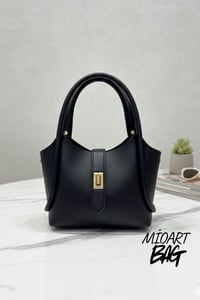 Kilit Detaylı Tote Mini El Ve Omuz Çantası