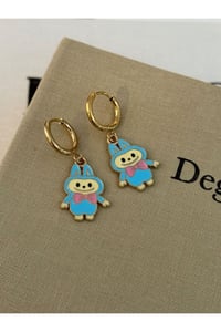 Kız Çocuk Labubu Bebek Model Küpe
