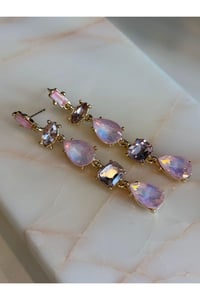 Kristal Taşlı Parlak Şık Küpe