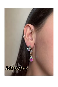 Kristal Taşlı Parlak Şık Küpe