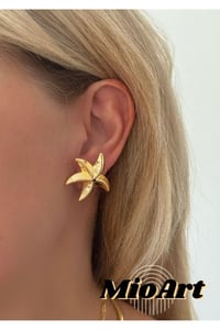 Küçük Boy Deniz Yıldızı Altın/Gold Küpe