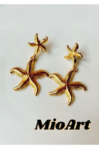 Küçük Boy Deniz Yıldızı Altın/Gold Küpe