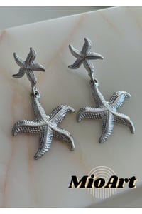 Küçük Boy Deniz Yıldızı Altın/Gold Küpe