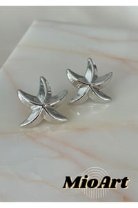Küçük Boy Deniz Yıldızı Altın/Gold Küpe