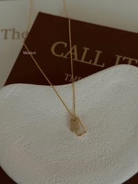Künye Taşlı Gold Kolye
